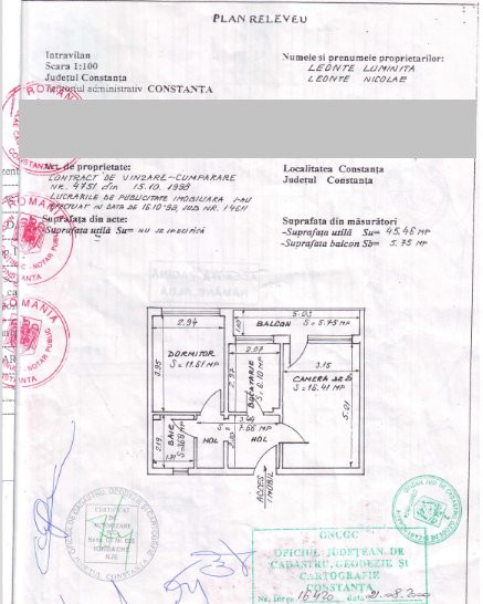 Apartament decomandat cu 2 camere in zona Abator