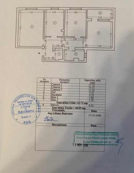 Tomis 3 - Bd.Tomis - Apartament 3 camere, complet mobilat si utilat