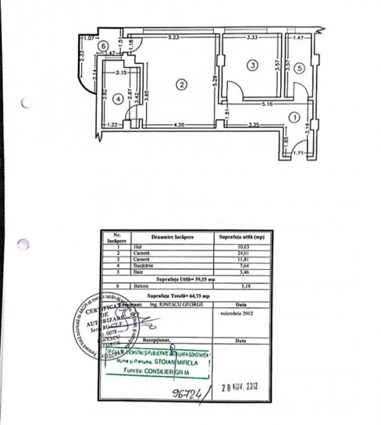 Tomis Nord - Vivo Mall - Apartament 2 camere decomandat spatios cu garaj