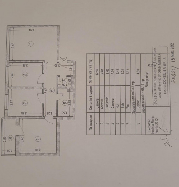 Tomis 3 - Apartament decomandat cu 3 camere, stradal.