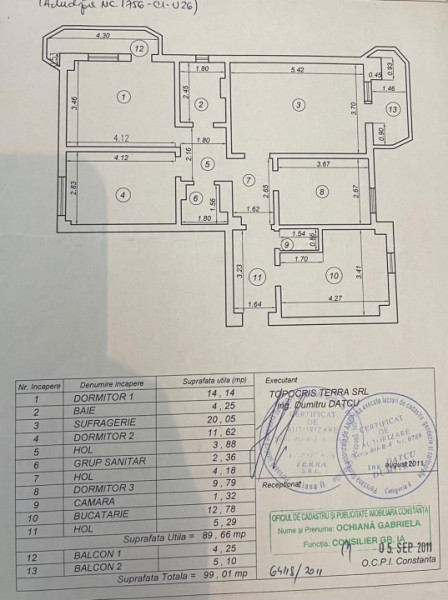 Inel II/Dezrobirii - Apartament 4 camere decomandat.