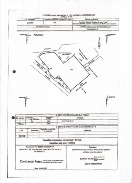 Stațiunea Mamaia (Teatrul de Vara,Hotel Perla) - Teren intravilan 804 mp.