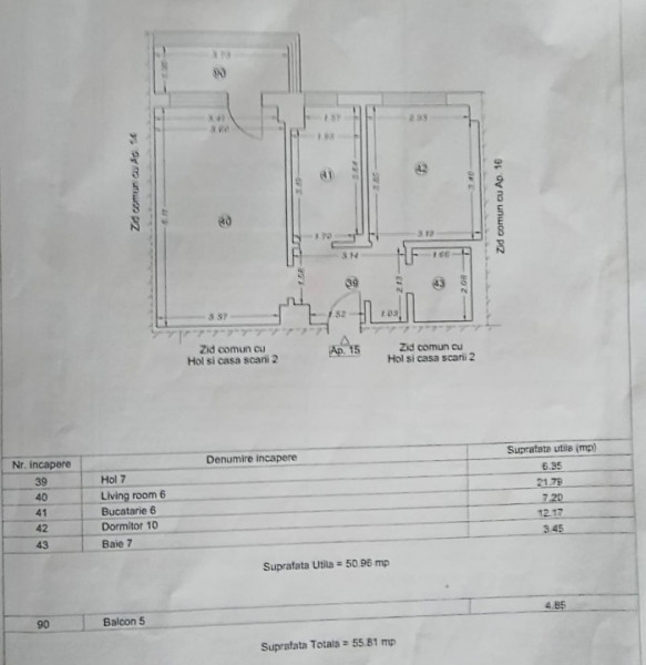 Tomis Plus-Apartament 2 camere decomandat 