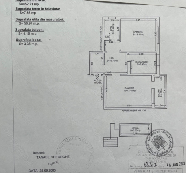 Tomis 3 - apartament 2 camere decomandat gaze 