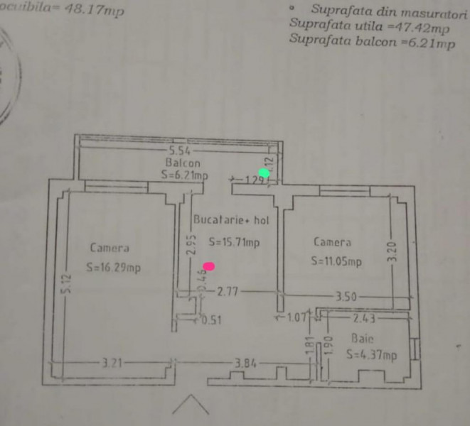 Faleza Nord - Reyna- Apartament 2 camere decomandat 