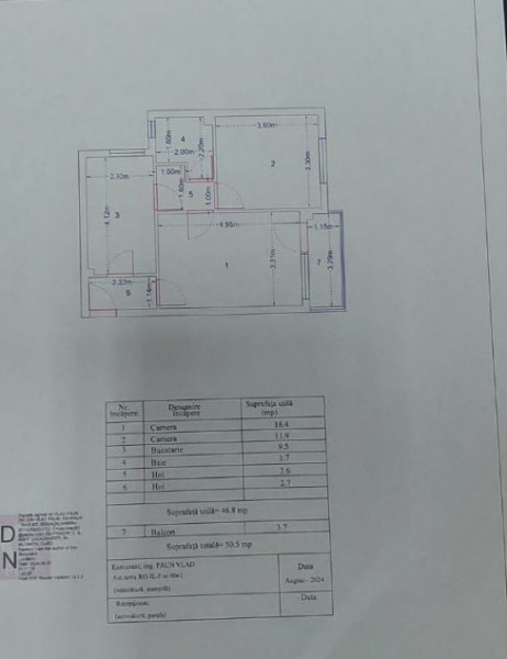 Tomis Nord /City Park–Alexandru Lăpușneanu - Apartament decomandat cu 2 camere.