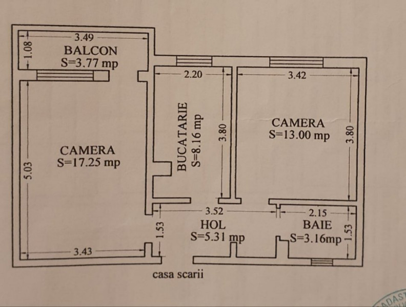 Casa de cultura - Vanzare apartament decomandat, stradal, stare foarte buna