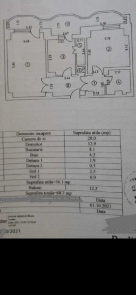 TROCADERO - Apartament de 3 camere, modificat si mobilat