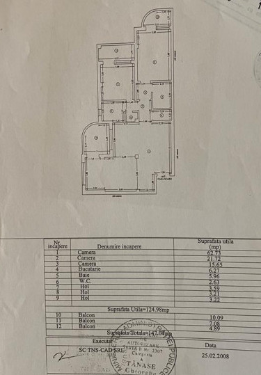 Apartament 3 camere  Mamaia Nord - 125 mp + 3 balcoane 22 mp