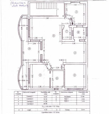 Apartament 4 camere, 101 mp + terasă 22 mp – Inel II, Institutul de Marină